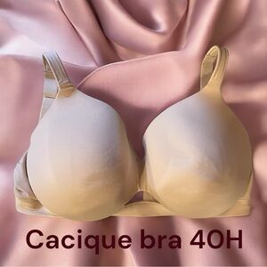 Cacique Comfort Bliss Lightly Lined Full Coverage Bra in Cream 40H